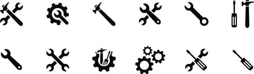 Repair Tools Icon Collection ,12 icon set