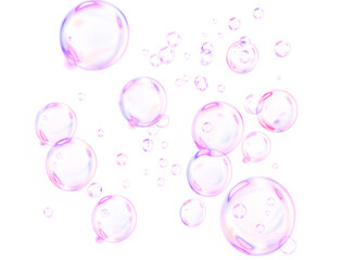 Soap, vector, transparent, rainbow, and background form a glossy PNG bubble. Shiny bubble with iridescent texture creates a transparent PNG Overlay for clean, scientific, or underwater themes design