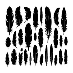 Silhouette design handraw simple design isolated on white backgroun