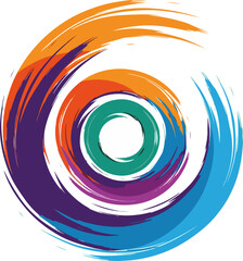 Abstract Color Swirl