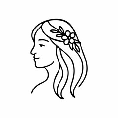 Bohemian logo vector modern tribal mandala flower folk motif line art ethnic element for decorative handmade product visual branding template or cultural boutique identity design