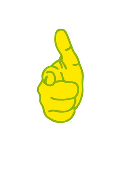 doigt point&eacute; index main