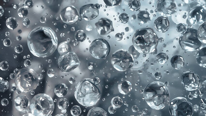 water drops on glass
