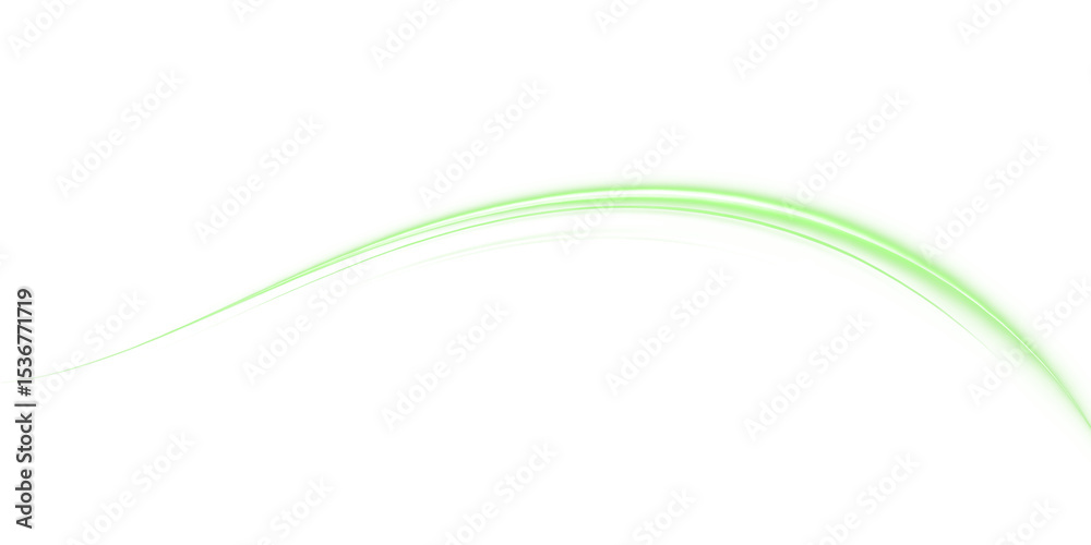 Fototapete green, bright, art, wave, flow swirl into a smooth abstract png. dynamic shape with elegant curves a