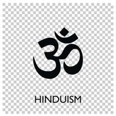 om symbol vector icon. om symbol sign on transparan background. om symbol icon for web and app