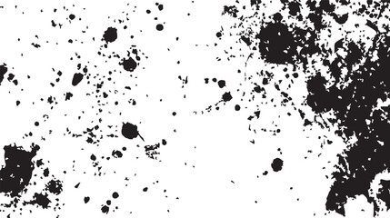 Black Ink Splatter Texture Grunge Background for Design Projects