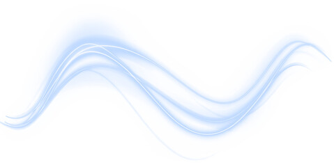 Blue wave, wind, light, and line twist in a glowing swirl of motion. This transparent PNG Overlay features dynamic vortex energy and sparkle—ideal for futuristic, elegant PNG designs.