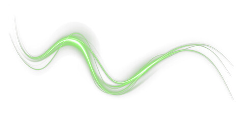 Abstract wave green flow and semitransparent curves creates festive design background. This transparent PNG Overlay adds modern motion and natural elegance to fresh digital PNG compositions.