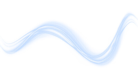 Abstract glowing blue curve and gradient wave design on a flowing wallpaper background. This PNG includes smooth motion and fractal effects with a transparent overlay, perfect for elegant PNG artwork