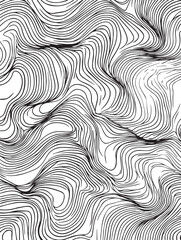 Abstract Monochrome Pattern Intricate Line Art Texture