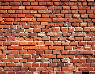 Obraz premium Old brick wall with worn edges