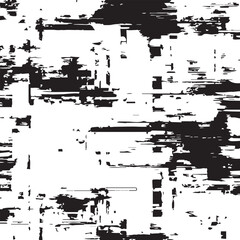 Dramatic Black and White Glitch Texture Abstract Background for Design Projects