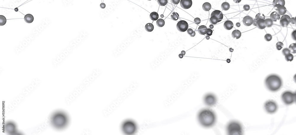 Poster Stock photo of an abstract network connection, perfect for technology, global communication, and networking concepts.