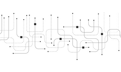 Technology abstract background with circuit board texture. Creative idea AI banner. Internet technology. Tech concept for poster, header, web banner, website, presentation.