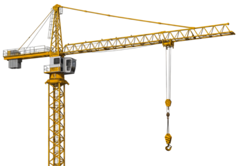 Sturdy Yellow Construction Crane