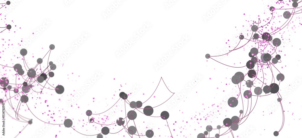 Poster Abstract background with connected dots and lines.  Perfect for technology, network, or connection concepts.