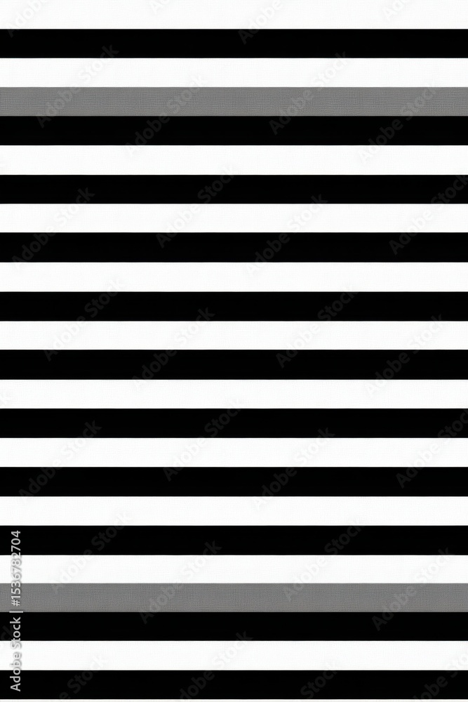 Poster Horizontal Black and White Stripes Pattern, Representing Simplicity and Modern Design for Creative Projects and Branding : Generative AI