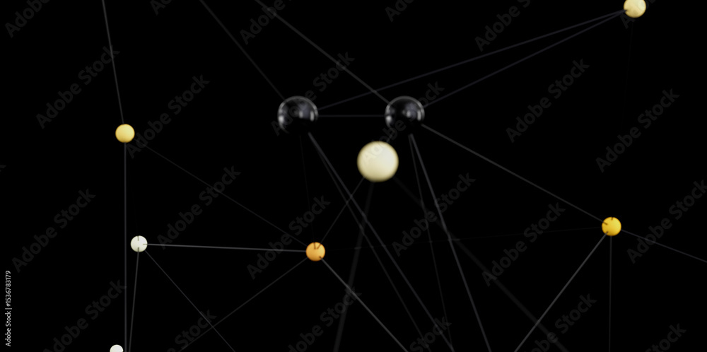 Poster stock photo of an abstract network. ideal for technology, connection, and communication concepts.