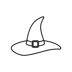 Halloween Illustration Hand Drawn Sketch Witch