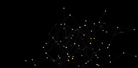 Fototapeta premium Stock photo of abstract network connections. Ideal for technology, communication, and global concepts.