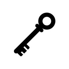 Key Icon Vector Flat Clean Look Isolated