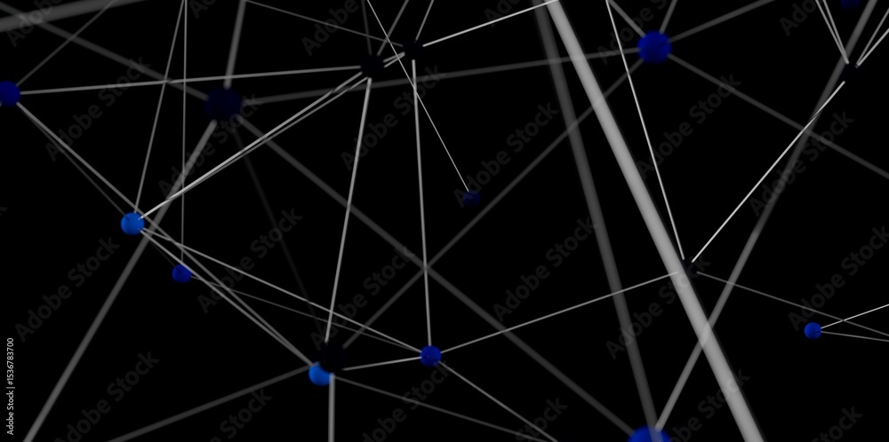 Poster stock photo of an abstract network. great for technology, connection, and digital concepts.