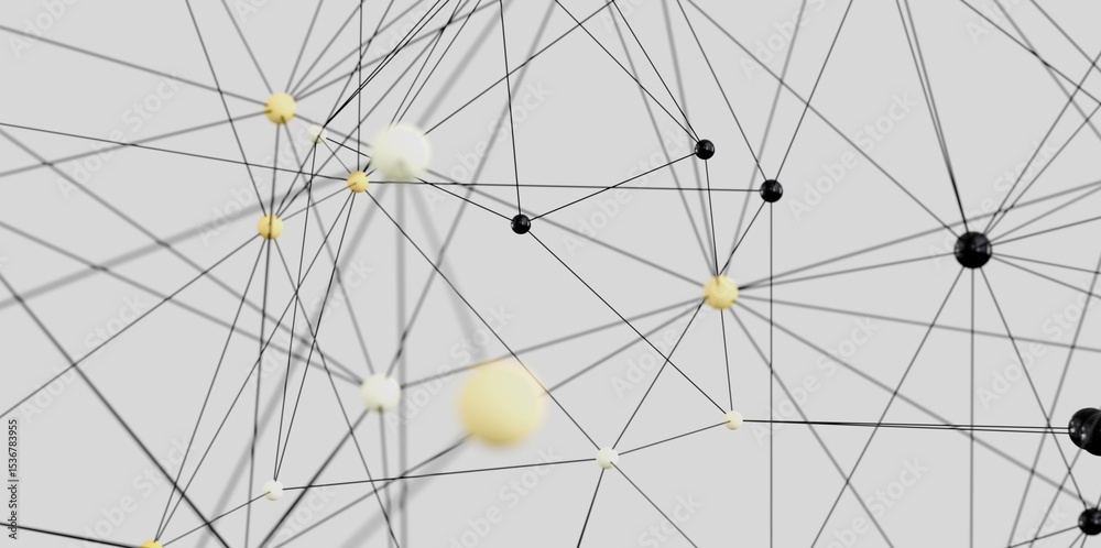Poster stock photo of an abstract network. ideal for tech, connection, and communication concepts.