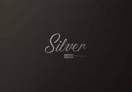 Silver Logo Mockup