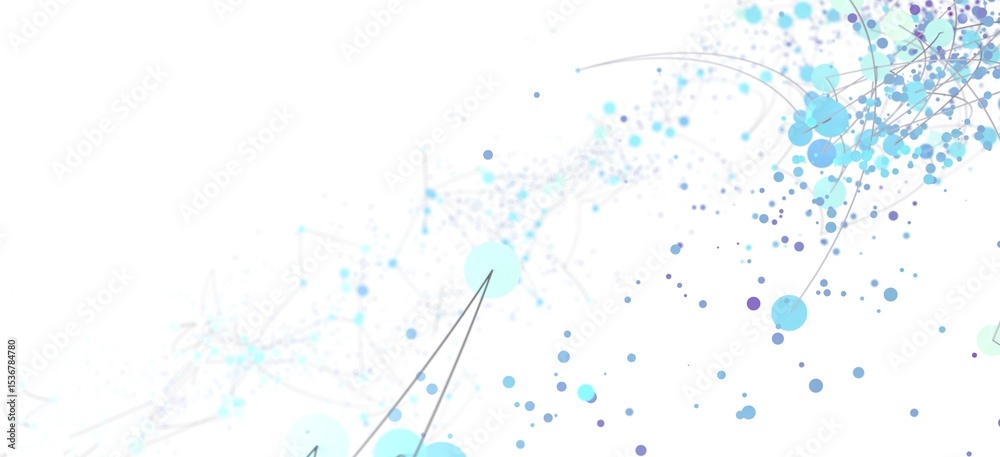 Poster Abstract background with connecting dots and lines.  Perfect for technology, network, or connection concepts.