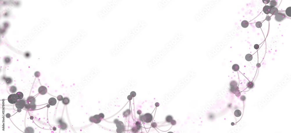 Poster Abstract background with connected dots and lines. Perfect for technology, science, or network concepts.