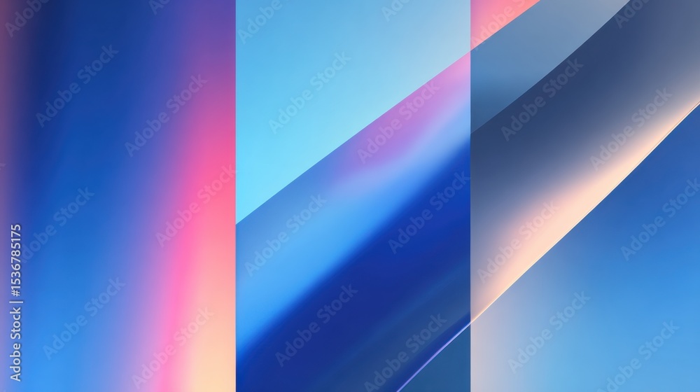 Leinwandbilder abstract gradient background with geometric overlays, ideal for modern technology and business prese