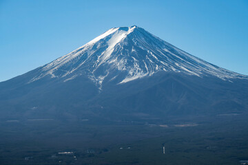 Fototapeta premium View of&nbsp;Mt. Fuji from Tenjoyama Park, Yamanashi Prefecture, Japan.