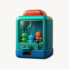Colorful robotic claw machine