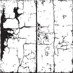 Grunge Texture Black and White Abstract Background with Crackle Effect