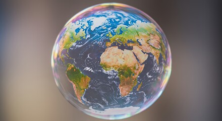 Fragile Earth: A Bubble of Our Planet