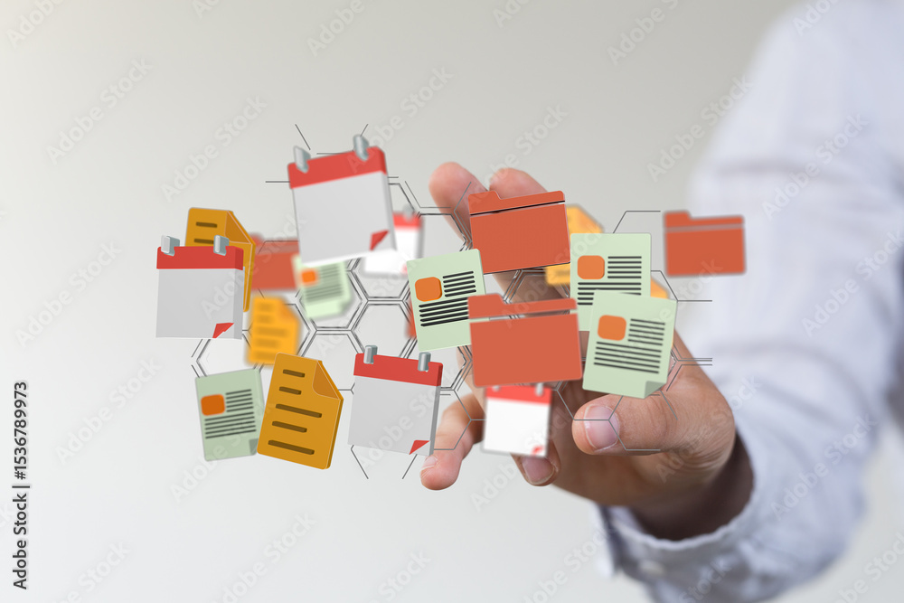 Poster seamlessly organize your documents, calendars, and files. improve workflow efficiency.