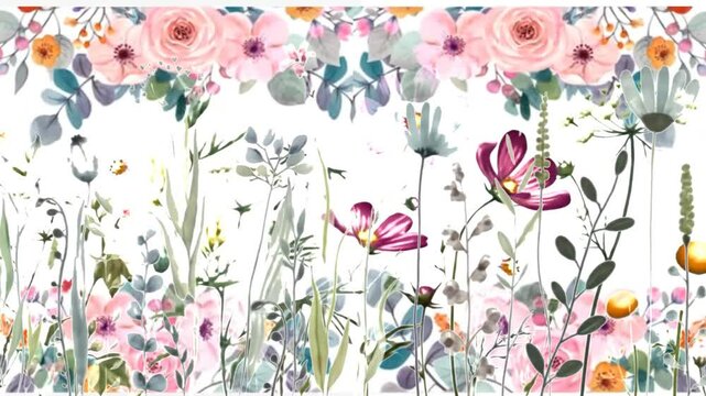 seamless pattern with tulips
