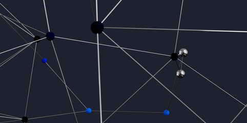 Stock photo of an abstract network with connected nodes. Ideal for technology, communication, and connection concepts.