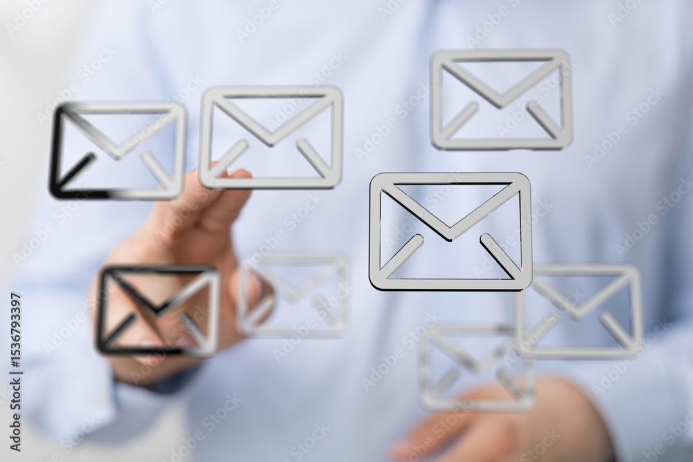 Aufkleber Efficiently handle emails.  Streamline workflow. Boost productivity.
