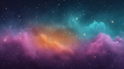 Naklejka premium Cosmic watercolor space design