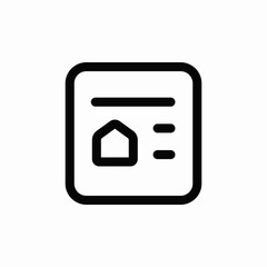 housing documents icon sign vector