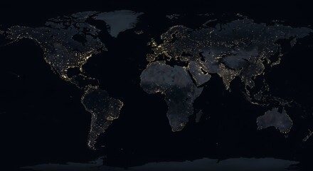 Earth at Night: A Glowing Tapestry of Human Civilization