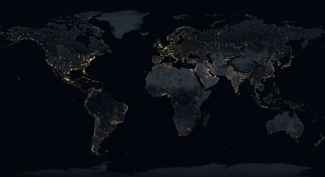 Earth at Night: A Glowing Tapestry of Human Civilization