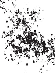 Abstract Black and White Ink Splatter Pattern