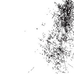 Abstract Black Ink Splashes Grunge Texture Background