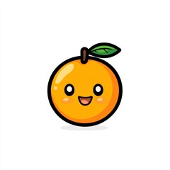 Cute cartoon orange
