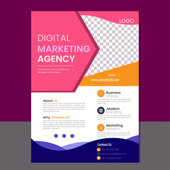 Modern corporate business flyer design