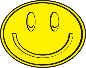 happy smiley face isolated