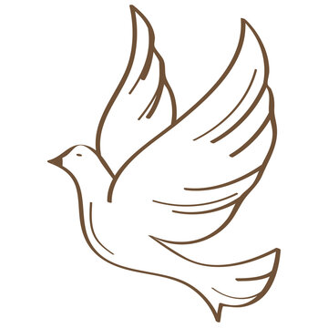 Pomba da paz minimalista