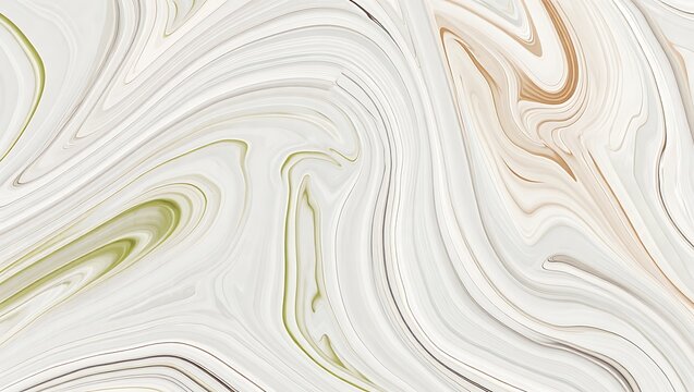 Elegant Swirling Marble Texture Abstract White and Beige Liquid Art Background